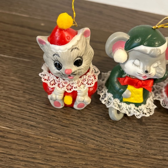 Vintage Giftco Tattle Tails Snow Bells Christmas Bell Ornament set of 4 - Picture 2 of 6